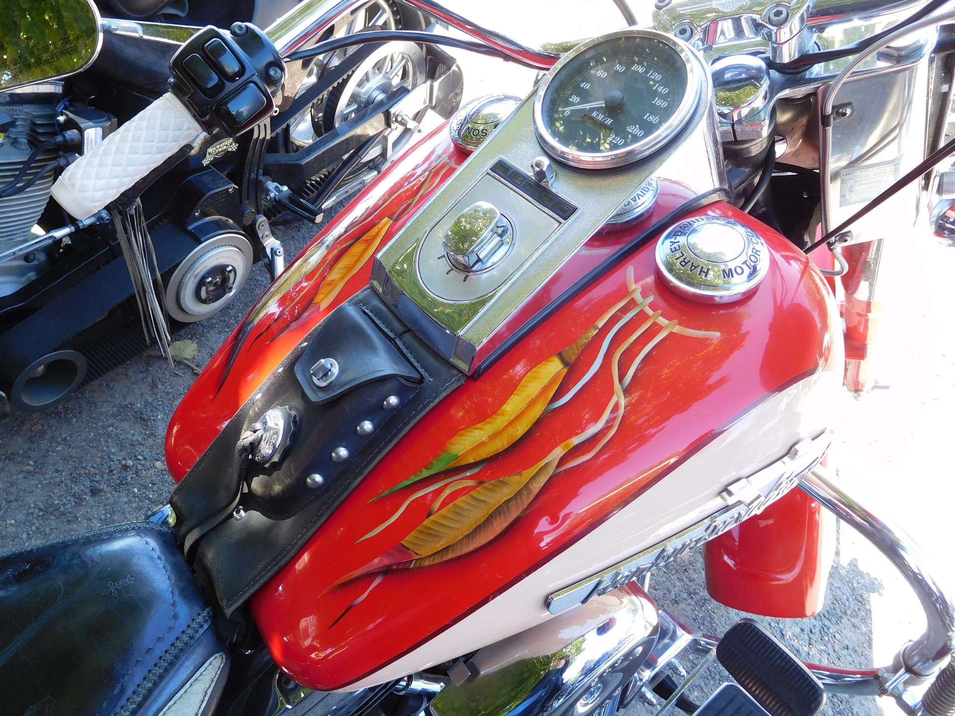 Red sport bike handover
